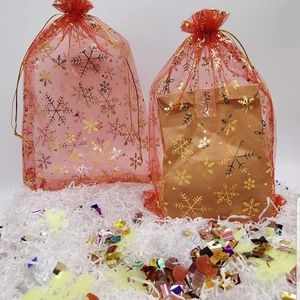 15 Ct  8x12" Holiday Organza Bags